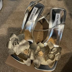 Floral Gold Steve Madden Heels